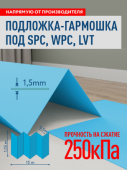 Подложка-гармошка под SPC, WPC, LV 1,5 мм ( XPS)